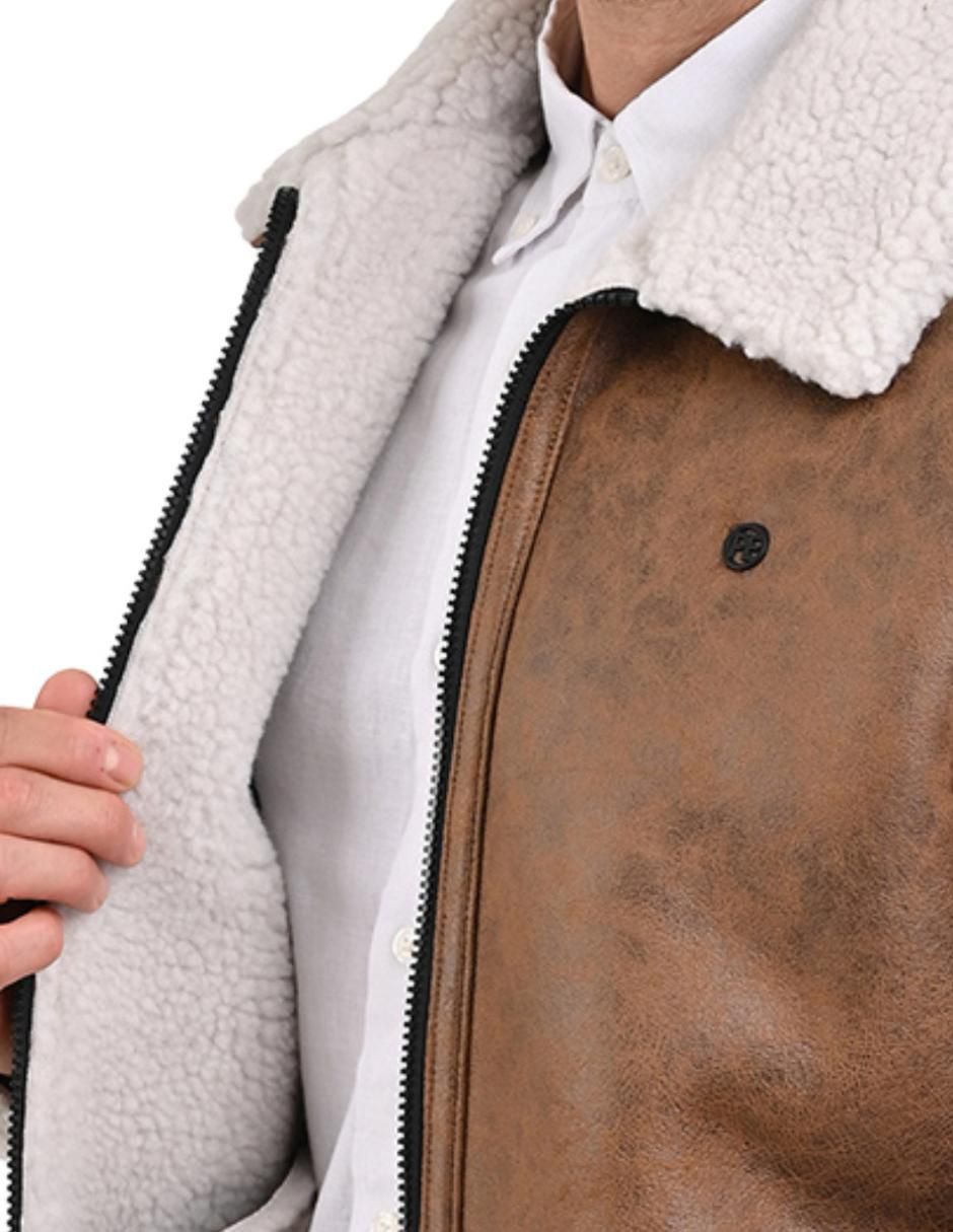 Chamarra casual Perry Ellis con bolsillos para hombre