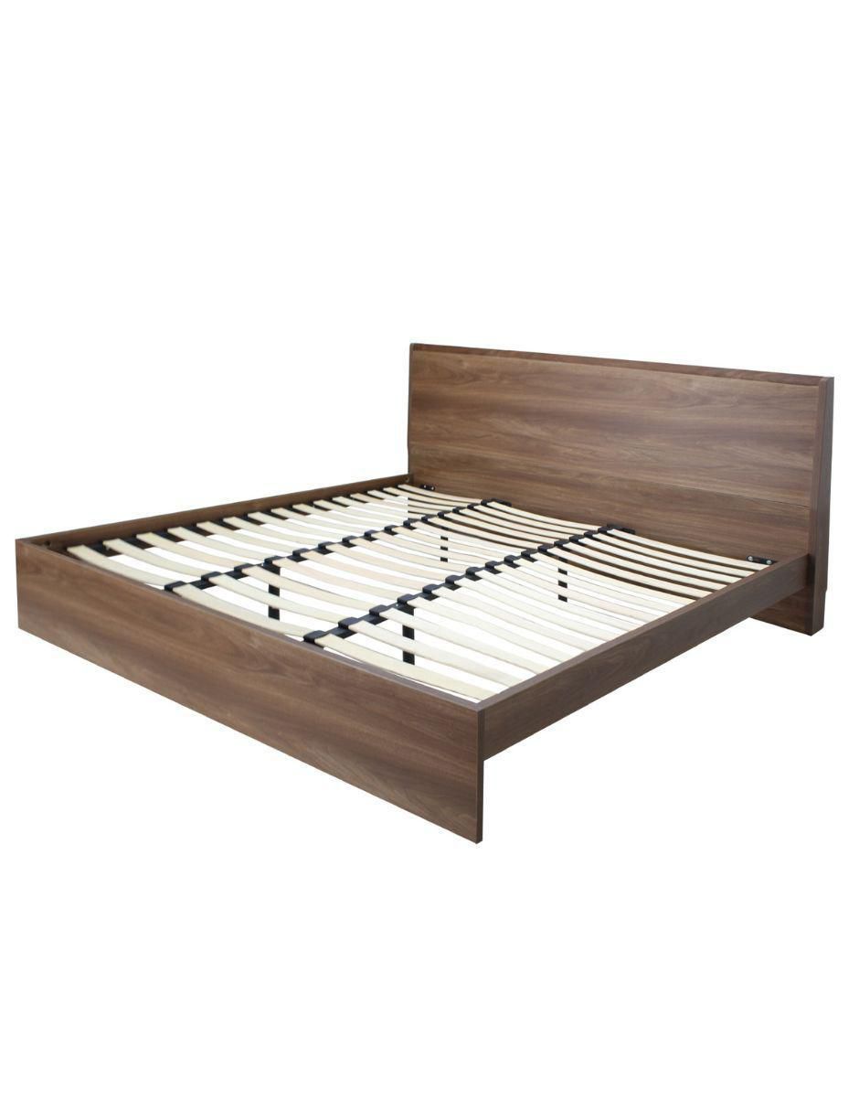 Cama Marsala Nogal de madera queen size Cama Marsala Nogal de madera queen size
