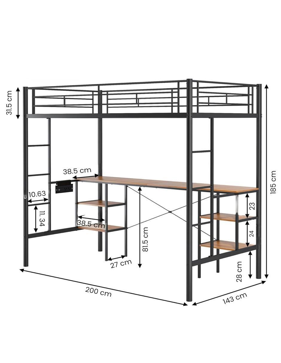 Base para cama de metal 7