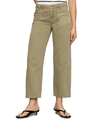 Jeans straight corte cintura para mujer
