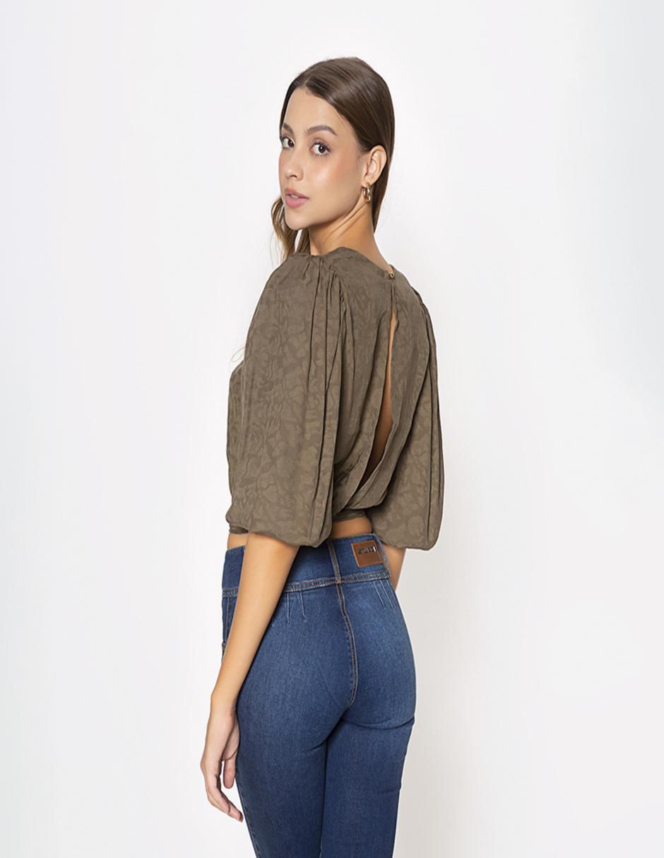 Blusa Studio F manga 3/4 para mujer