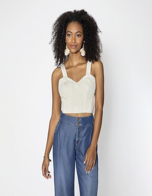 Blusa de tirantes Studio F para mujer