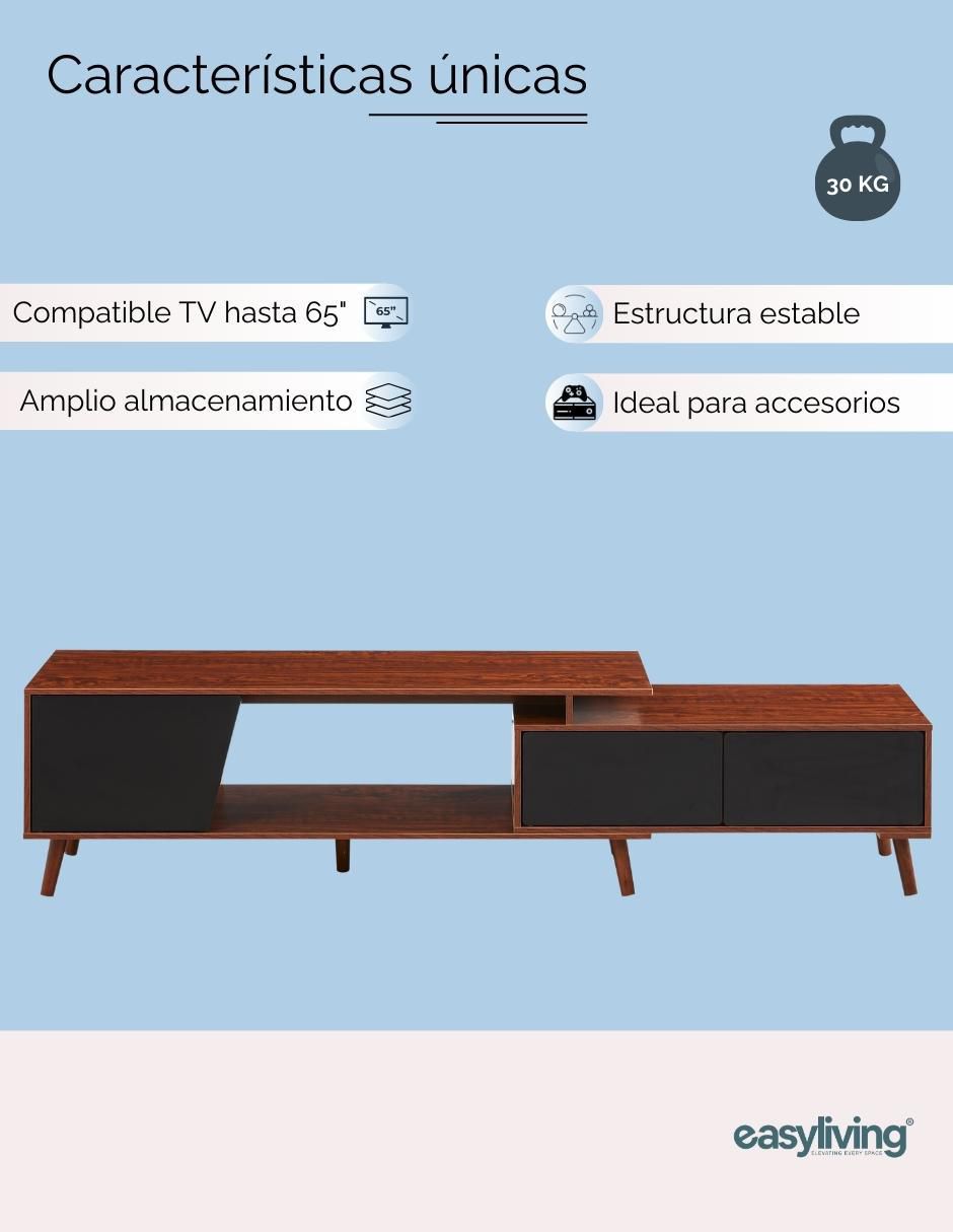 Mueble de tv armable de melamina 7