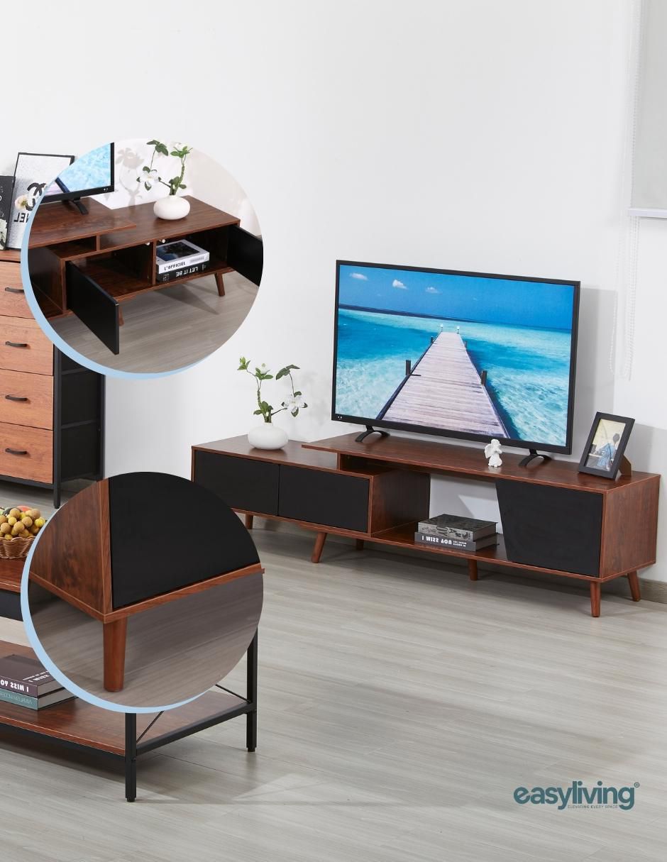 Mueble de tv armable de melamina 8