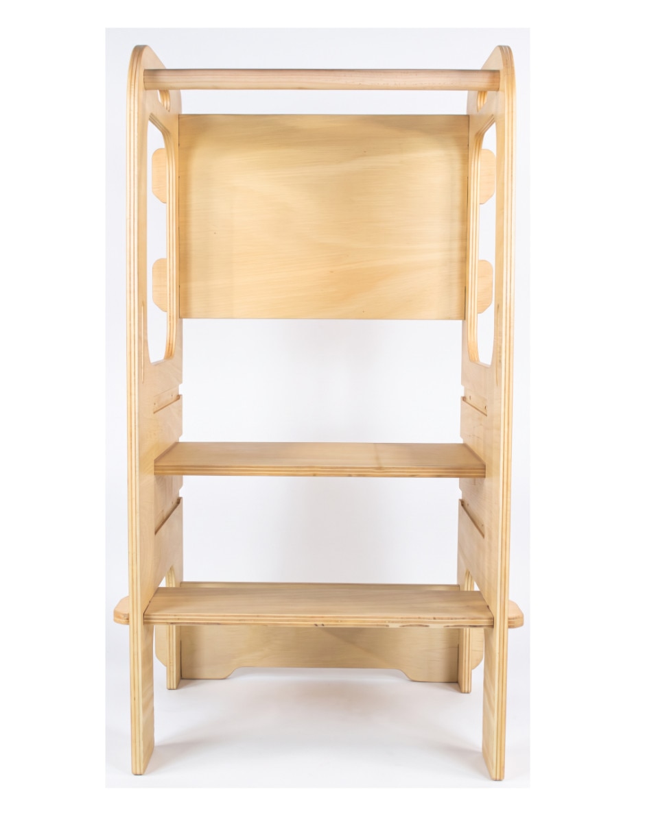 Torre de aprendizaje montessori de madera