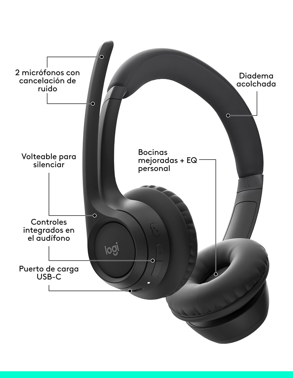 Audífonos On-Ear Zone 300 inalámbricos con cancelación de ruido 7