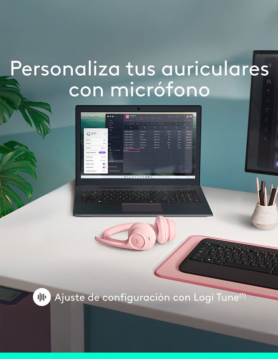 Audífonos On-Ear Zone 300 inalámbricos con cancelación de ruido 9