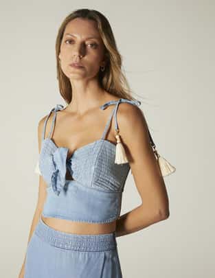 Blusa de tirantes Studio F para mujer
