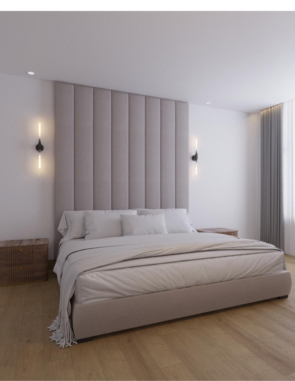 Cama Modern Luxury de tela 8