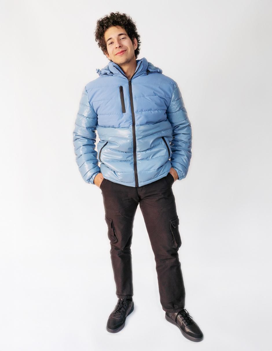 Chamarra casual Ferrato con capucha para hombre