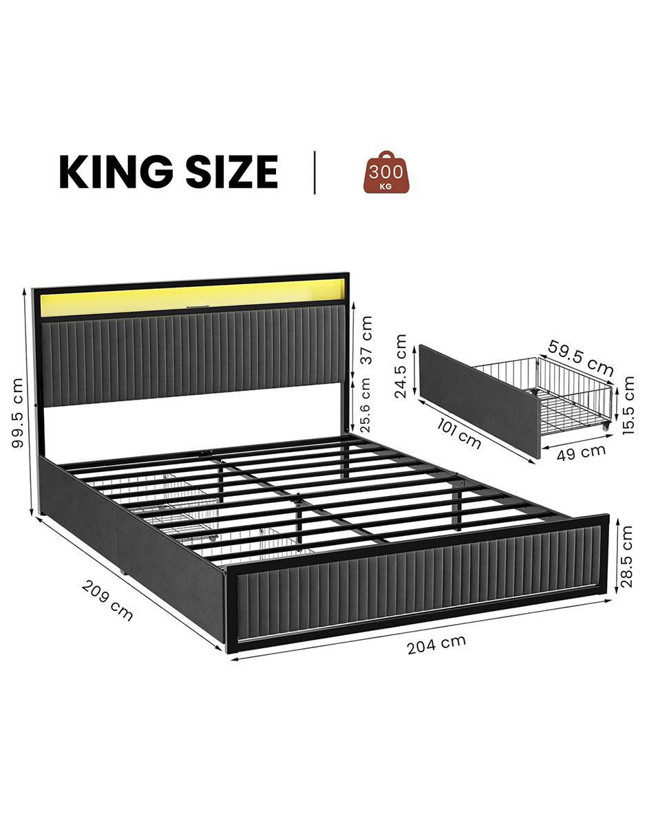 Base para cama de metal 8