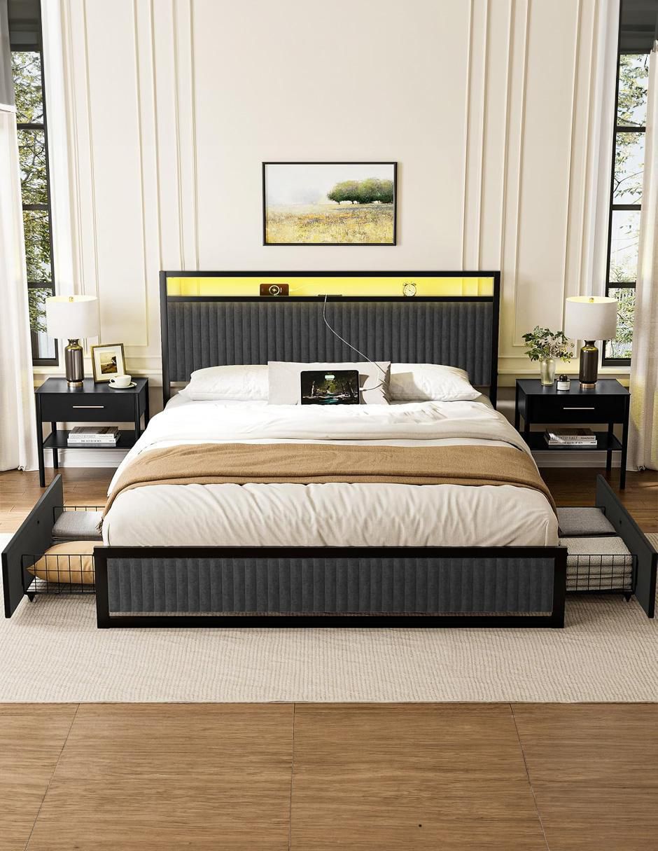 Base para cama de metal