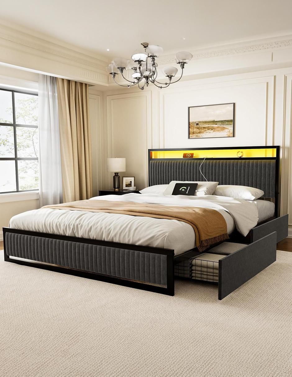 Base para cama de metal