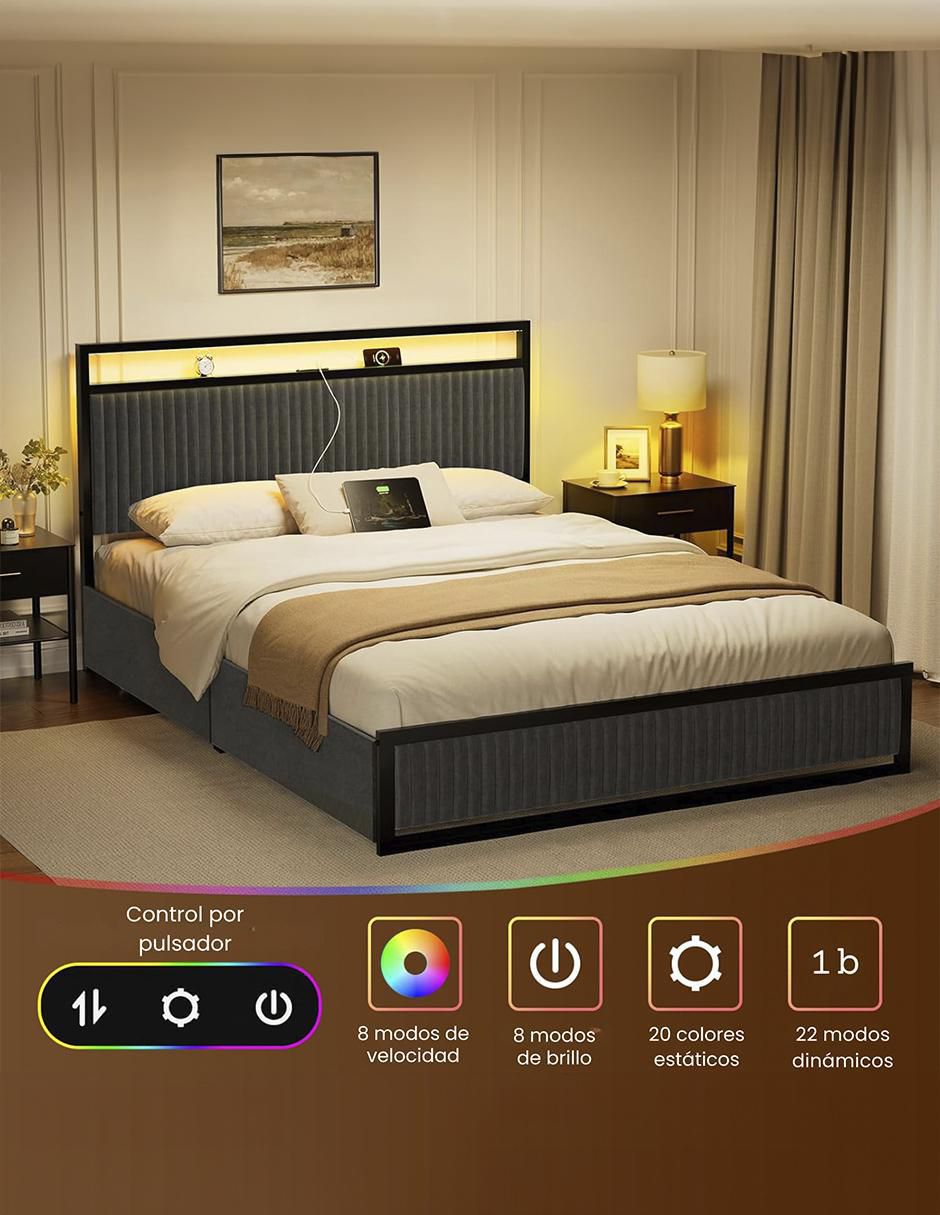 Base para cama de metal