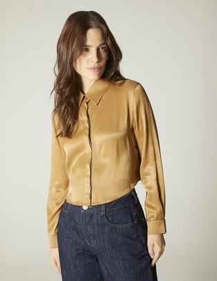 Blusa Studio F manga larga para mujer