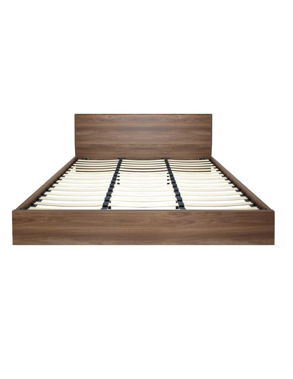 Cama Marsala Nogal de madera individual 5