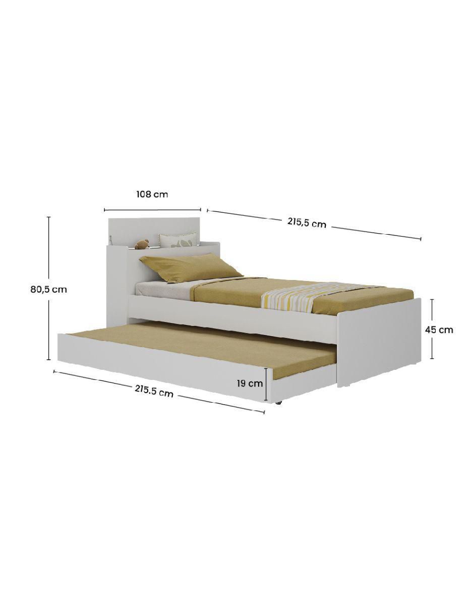 Cama doble Bicama de madera individual 6