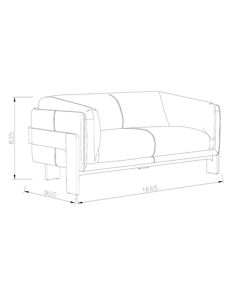 Love seat de piel 6