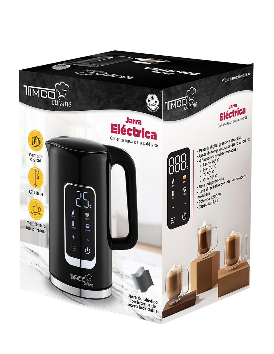 HERVIDOR JE8723D TIMCO, 1.7 L, NEGRO