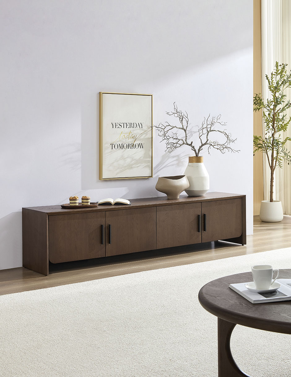MUEBLE DE TV LUXOR RE MDF, CAFÉ