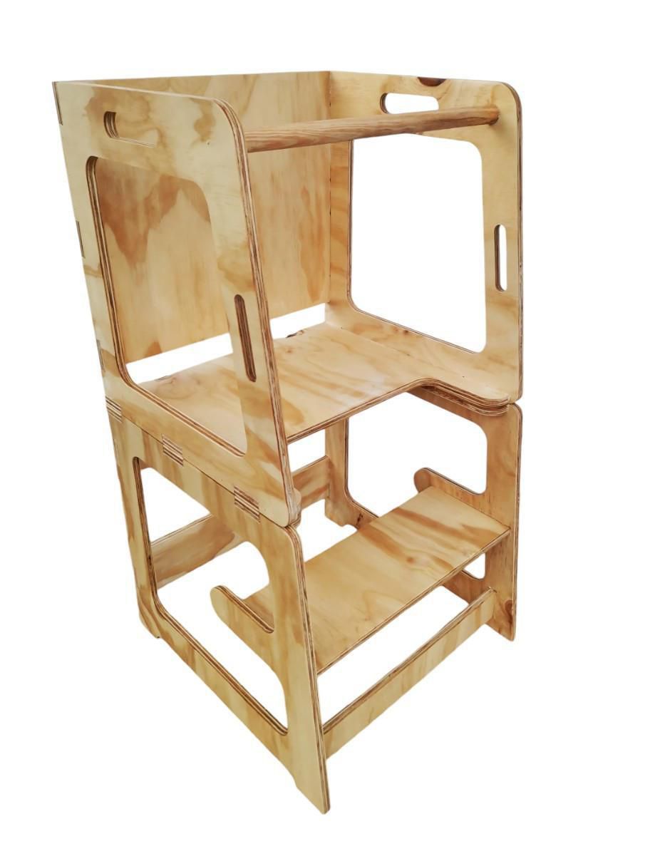 Torre de aprendizaje montessori de madera 3