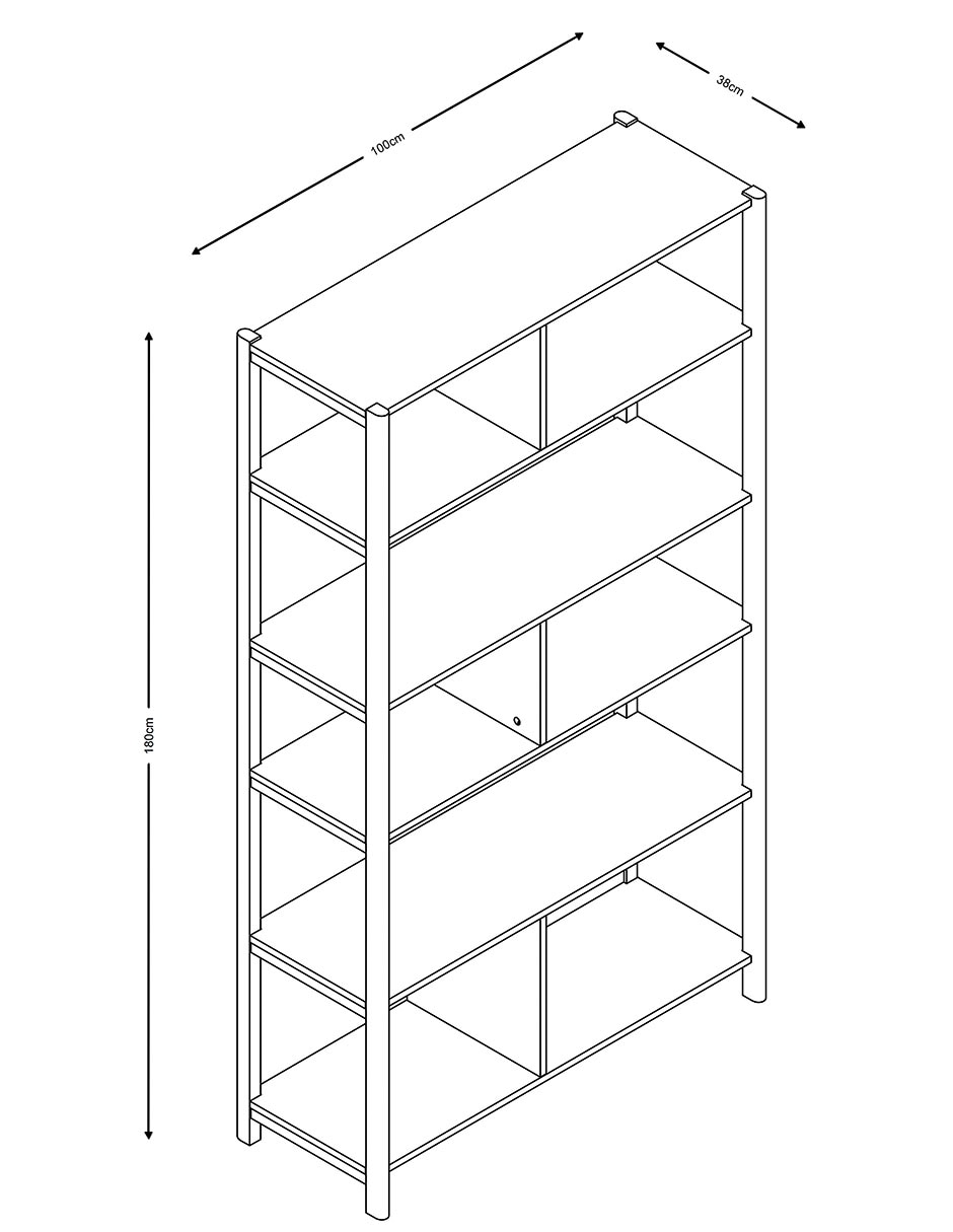 Librero armable Lucila Re de MDF 6