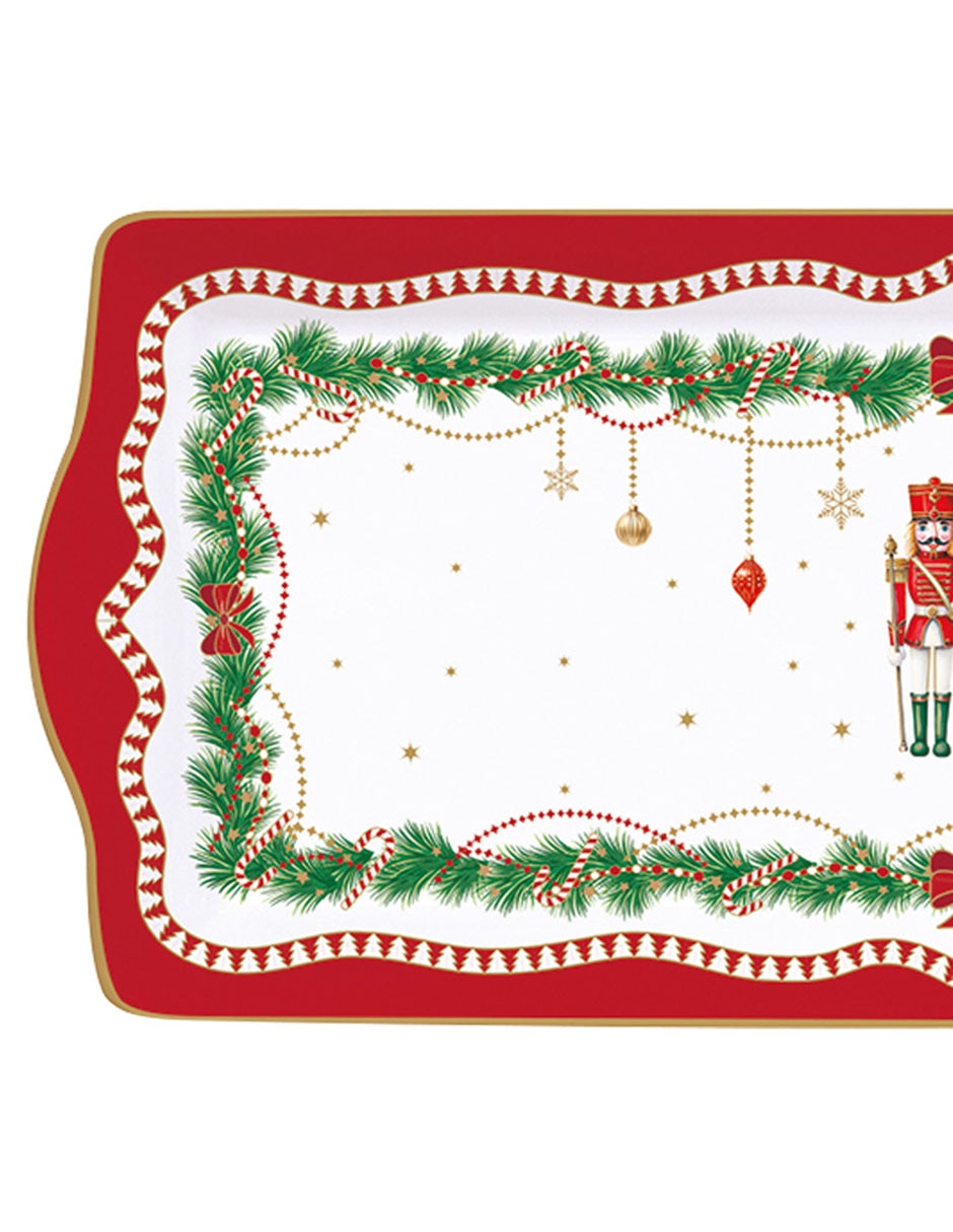 Bandeja decorativa Magie de Noël de porcelana 2