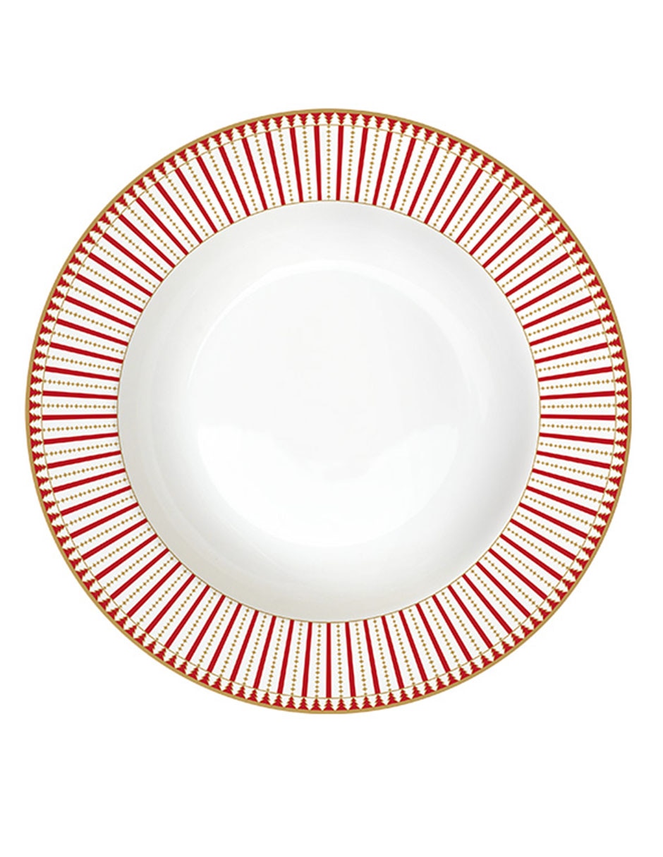 Vajilla cerrada navideña Magie de Noël de porcelana para 4 personas 5