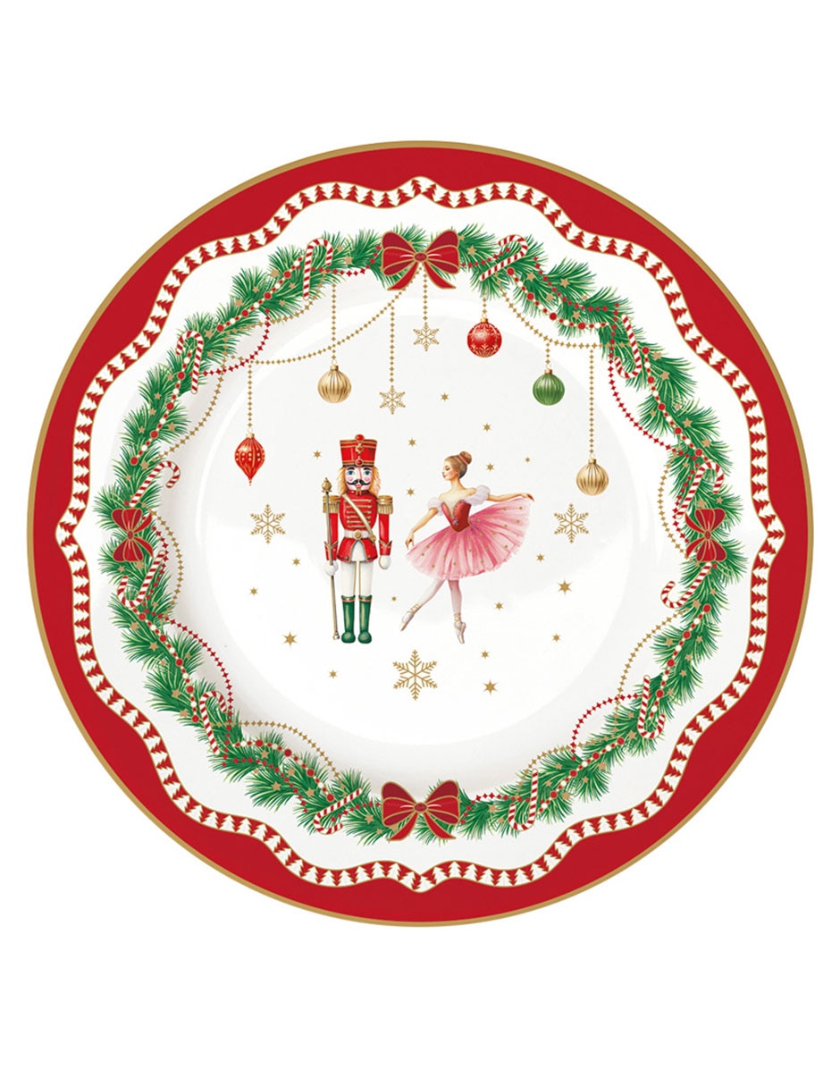 Set platos para postre de porcelana 4 piezas 2