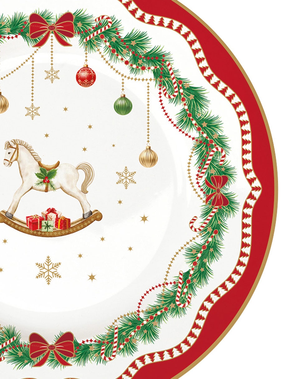 Set platos para postre de porcelana 4 piezas 8