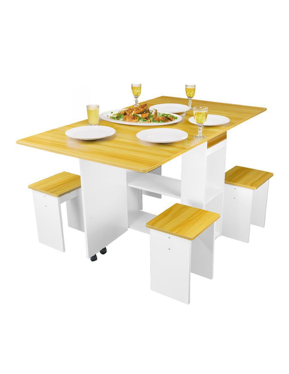 Mesa de comedor extensible armable 8