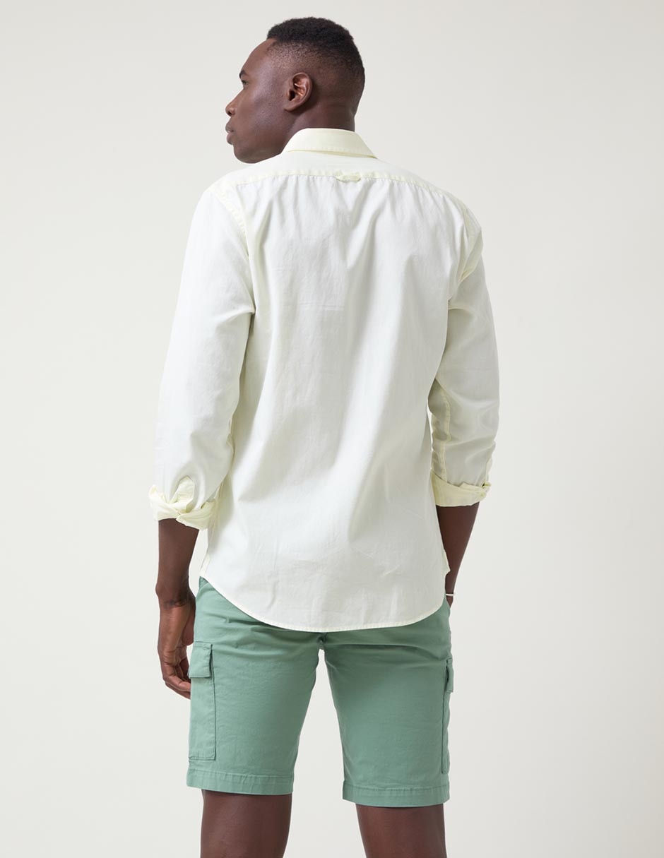 Camisa casual de algodón manga larga para hombre 2