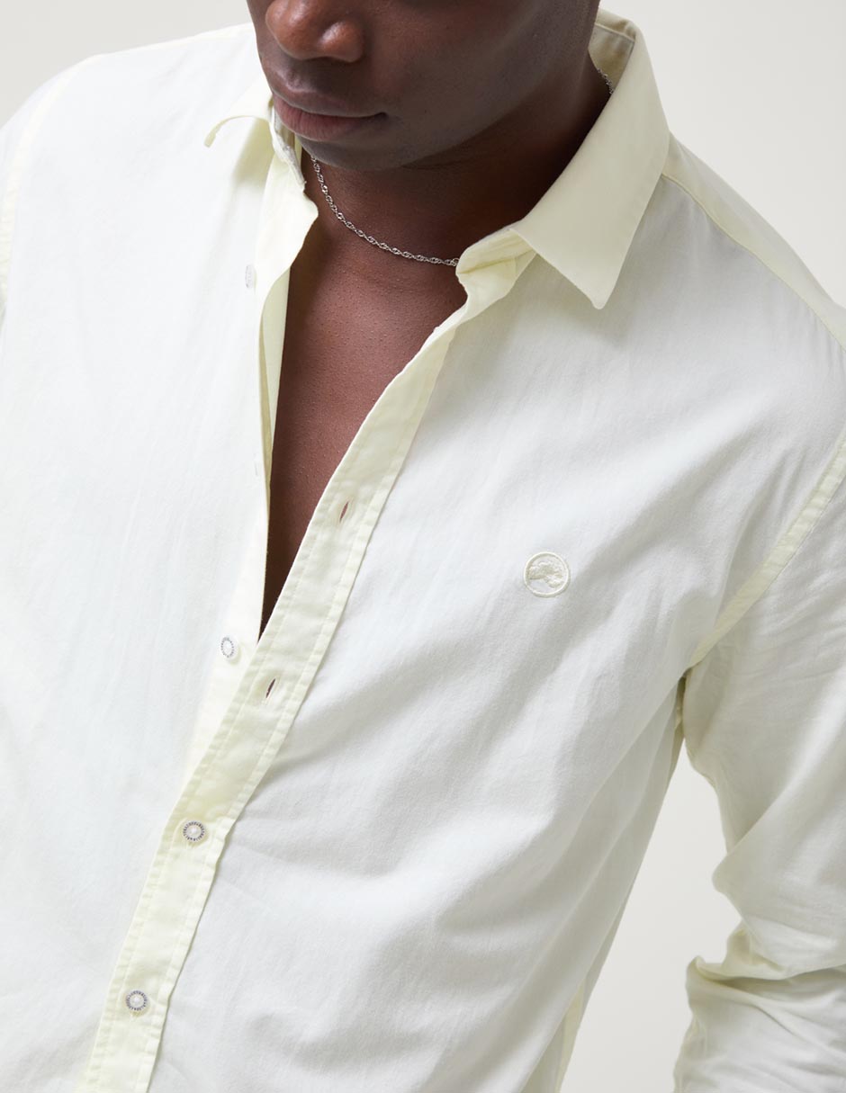 Camisa casual de algodón manga larga para hombre 4