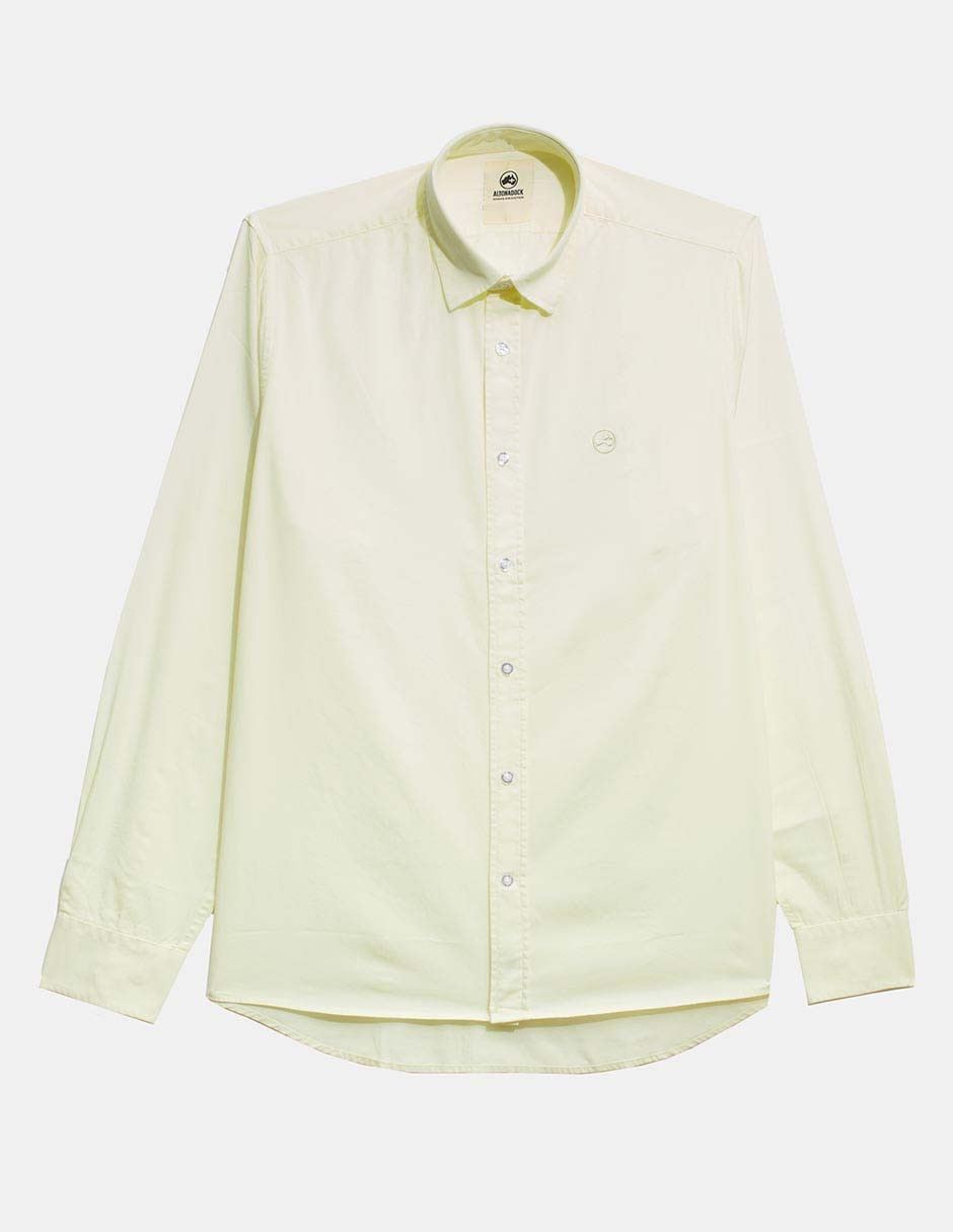 Camisa casual de algodón manga larga para hombre 5