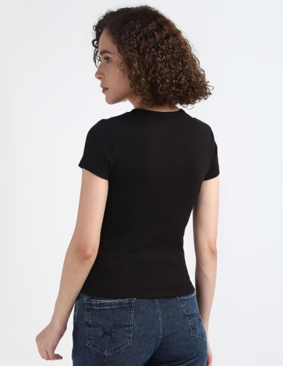 Playera manga corta Marëvnyk Love Crush Amor cuello redondo para mujer