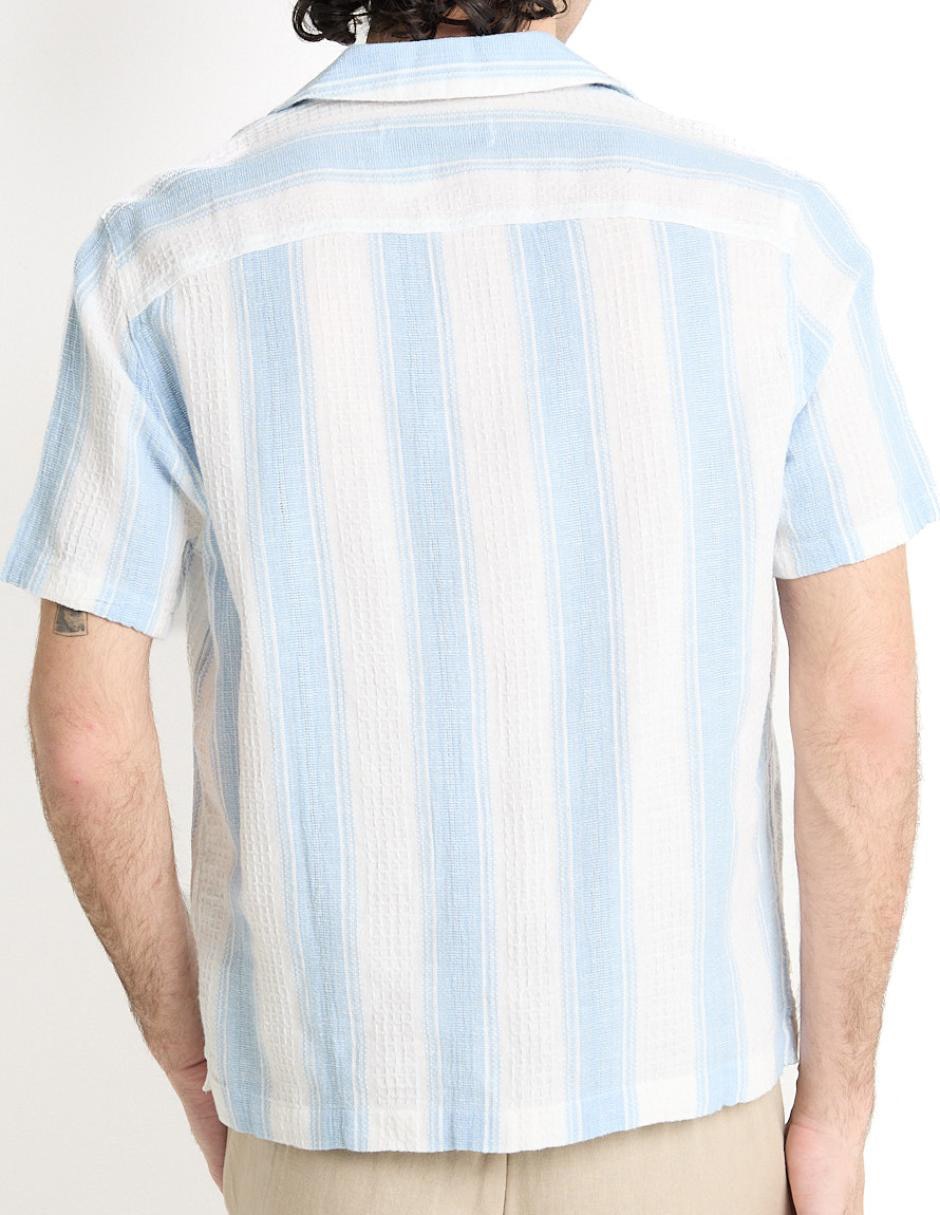 Camisa casual de algodón manga corta para hombre 7