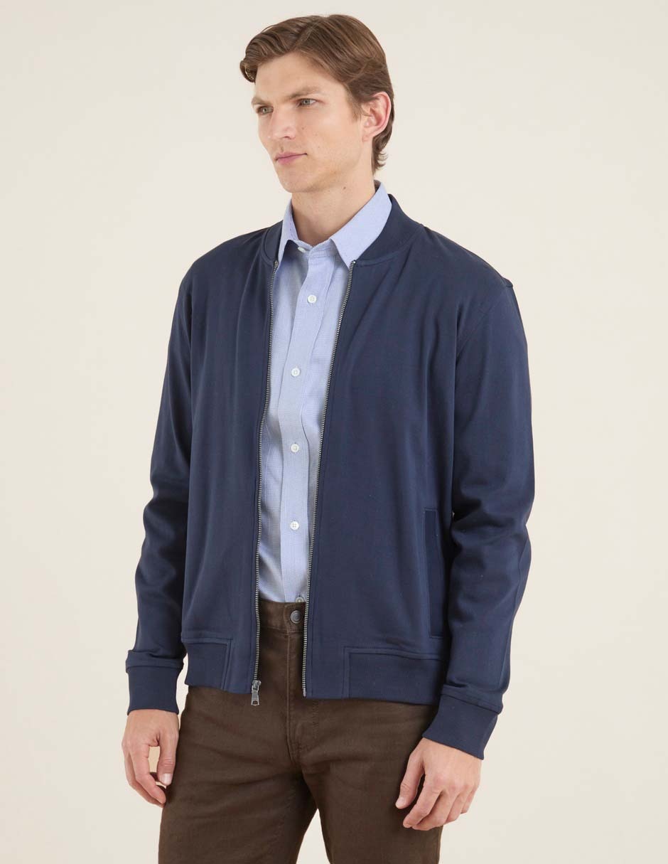 Chamarra bomber con bolsillos para hombre