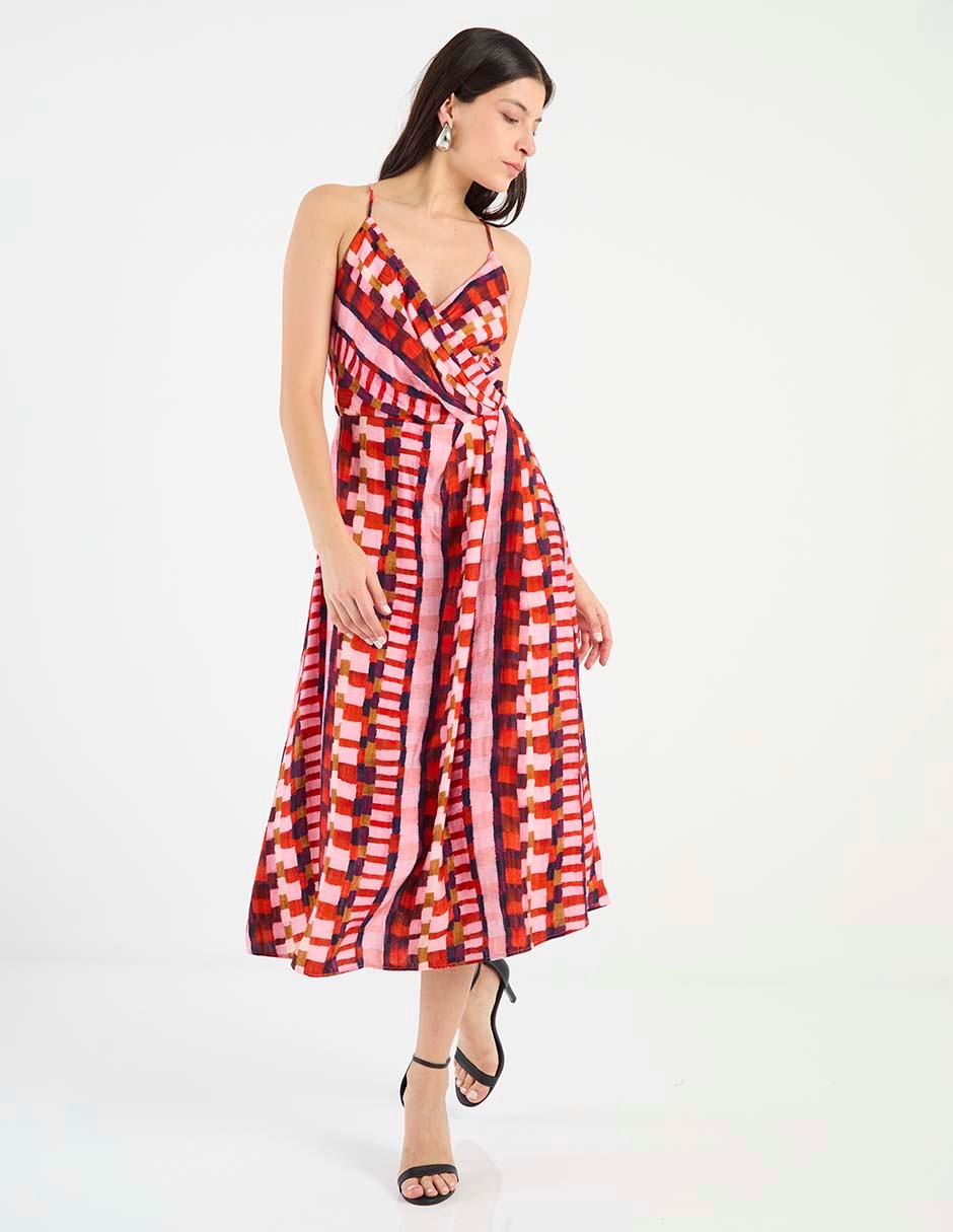 Vestido 3/4 casual Map para mujer