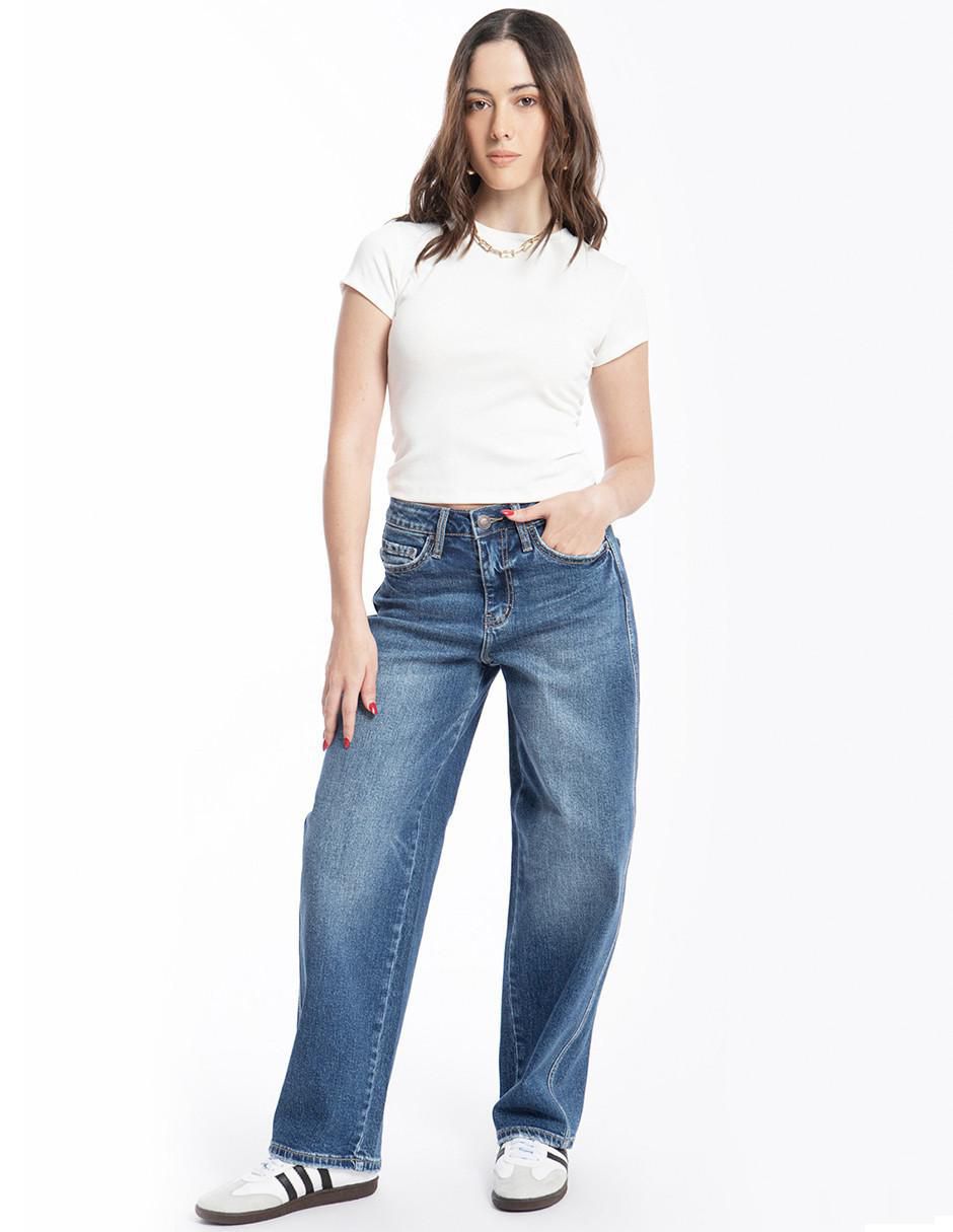Jeans barrel j-bal-6853-medio para mujer