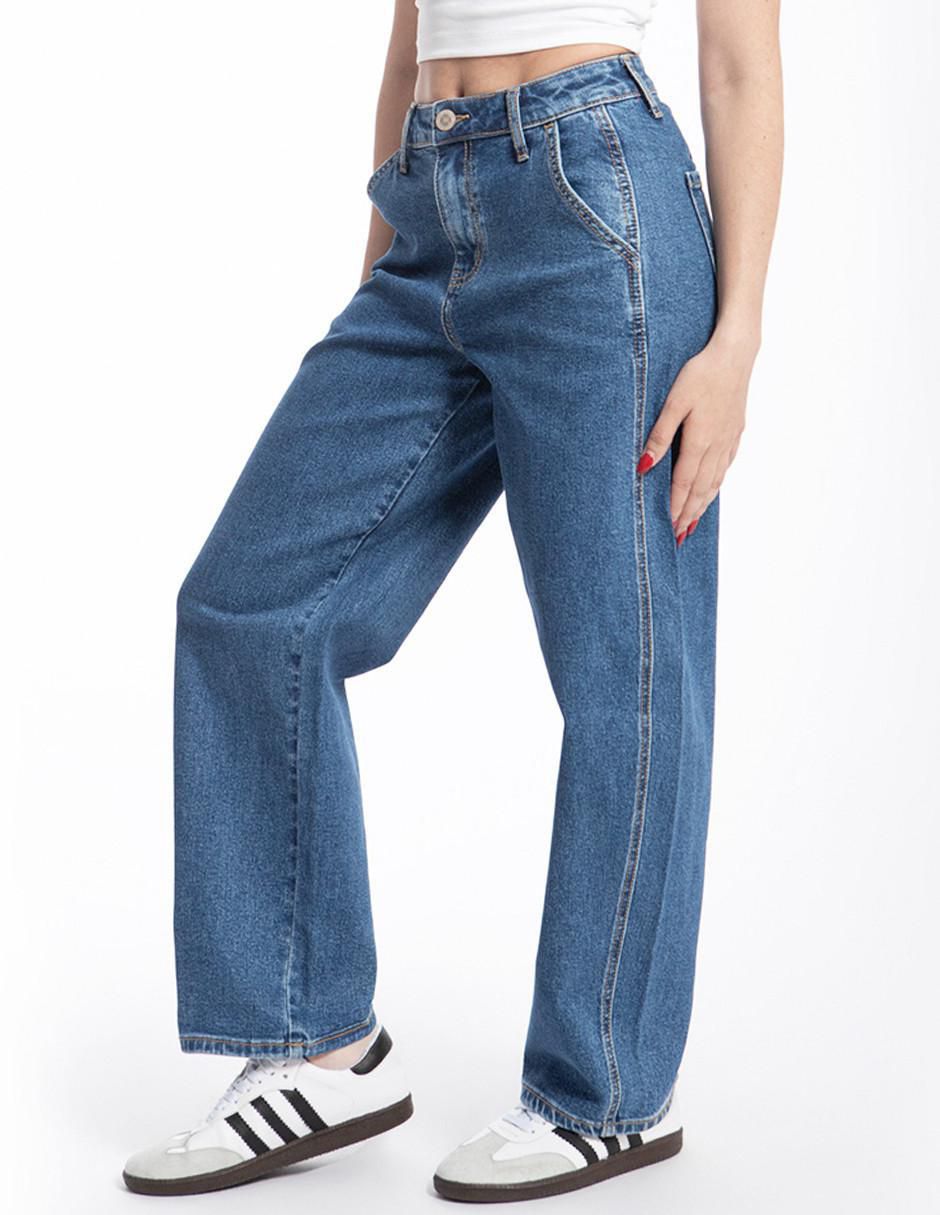 Jeans barrel j-bal-6855-medio para mujer