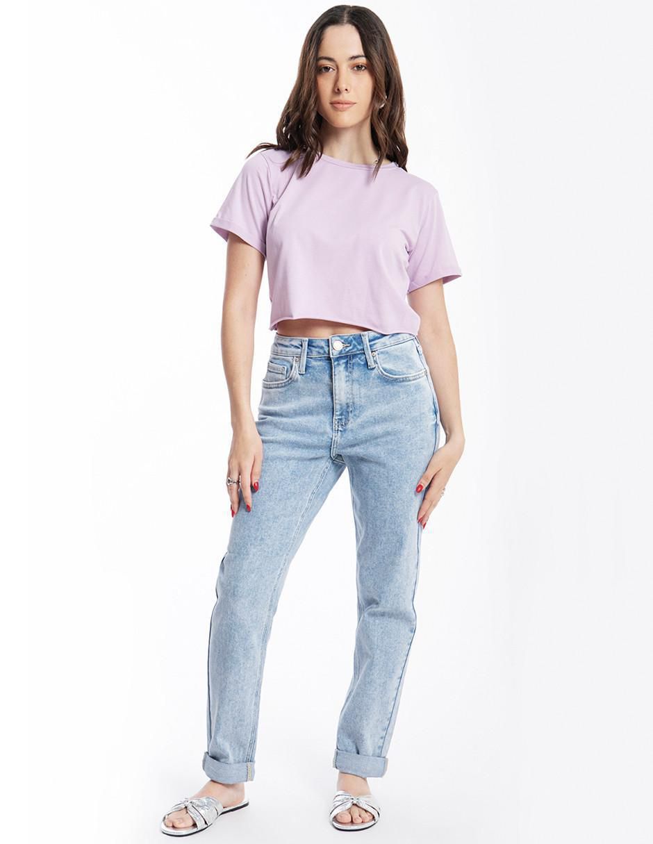 Jeans mom j-bal-6850-light para mujer 2