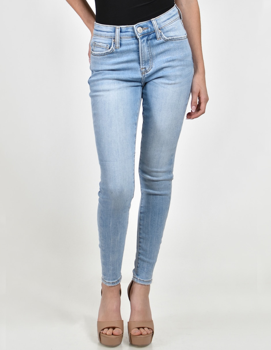 Jeans skinny corte media cintura para mujer Jeans skinny corte media cintura para mujer