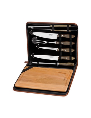 Set utensilios para asar Tramontina de acero inoxidable