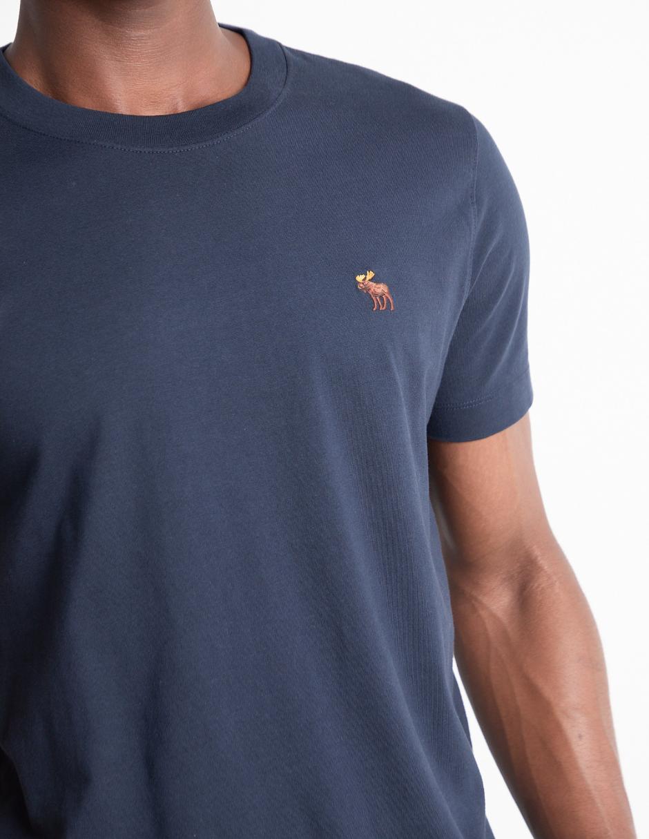 Playera Abercrombie & Fitch cuello redondo para hombre