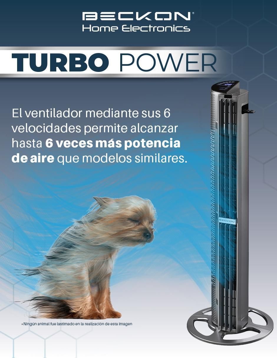 VENTILADOR DE TORRE BV-15TTHEMA , GRIS 4
