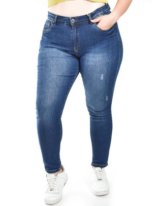 Jeans skinny j-dff-1630-dark para mujer