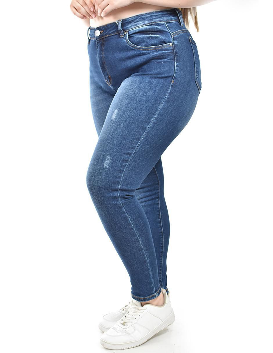 Jeans skinny j-dff-1630-dark para mujer 5