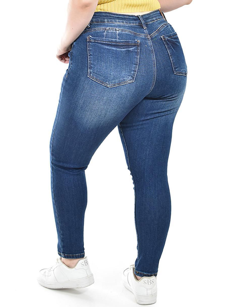 Jeans skinny j-dff-1630-dark para mujer