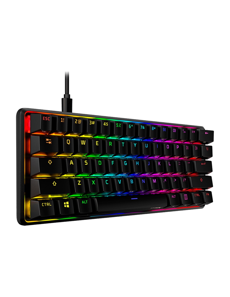 Teclado gamer retroiluminado español Hyperx Alloy Origins 60