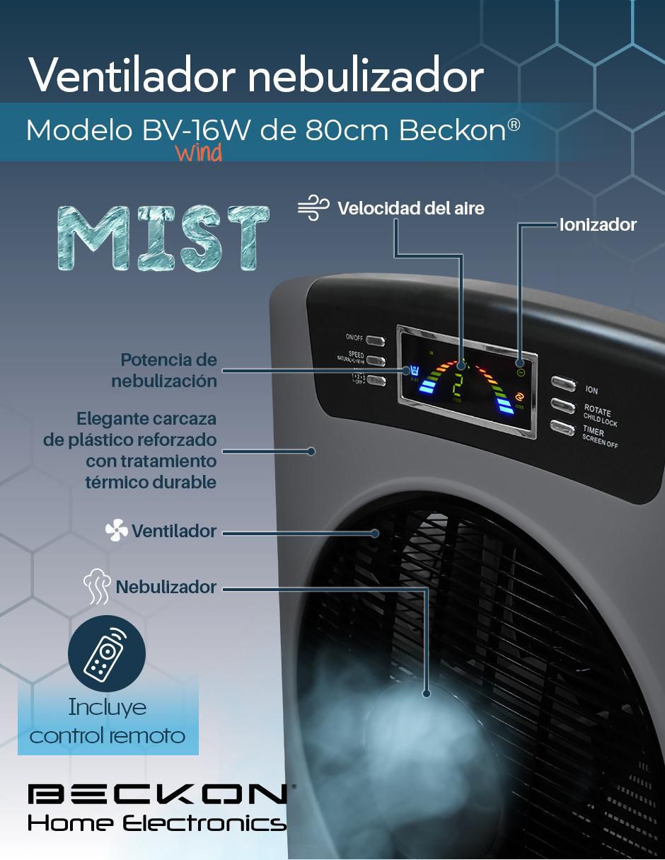 VENTILADOR DE TORRE BV-16WWIND B, GRIS 3